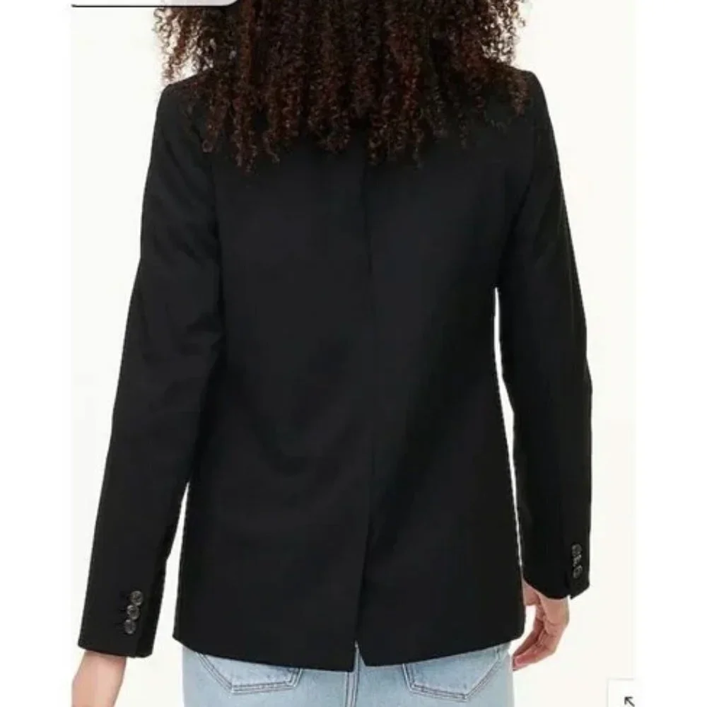 J.Crew Black One Button Blazer Size 2